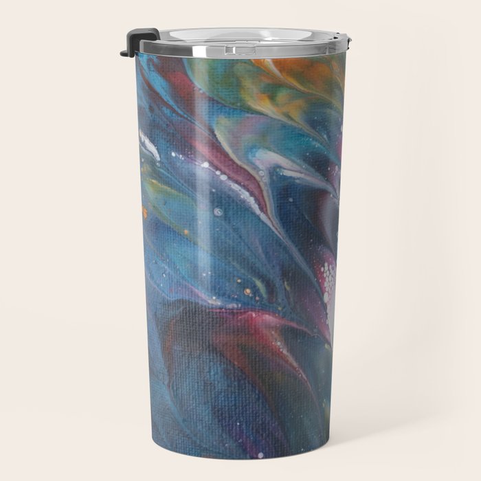 Multi Feather Splash Travel Mug Gallery Image 3