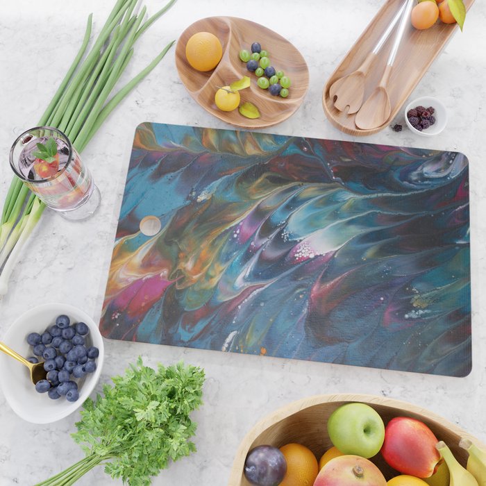 Multi Feather Splash Cutting Board Gallery Image 2