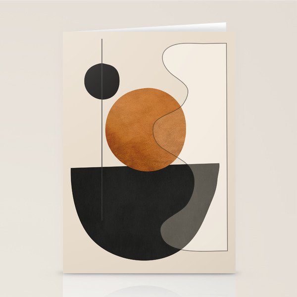 Abstract Minimal Shapes 135 Stationery Card Gallery Image 1