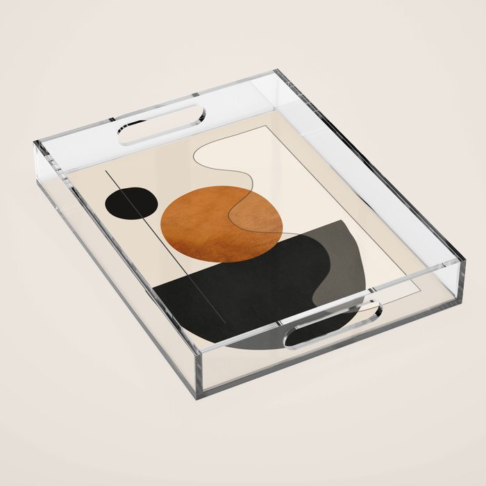 Abstract Minimal Shapes 135 Acrylic Tray Gallery Image 1