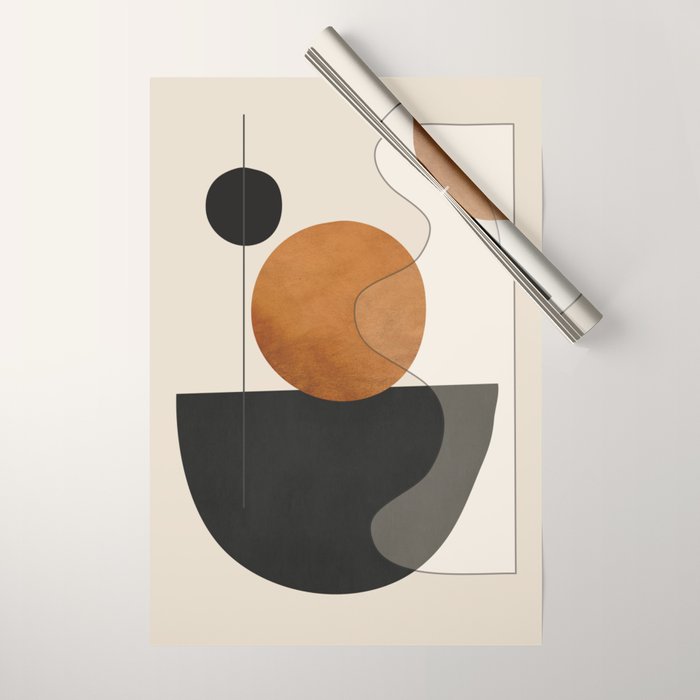 Abstract Minimal Shapes 135 Wrapping Paper Gallery Image 1