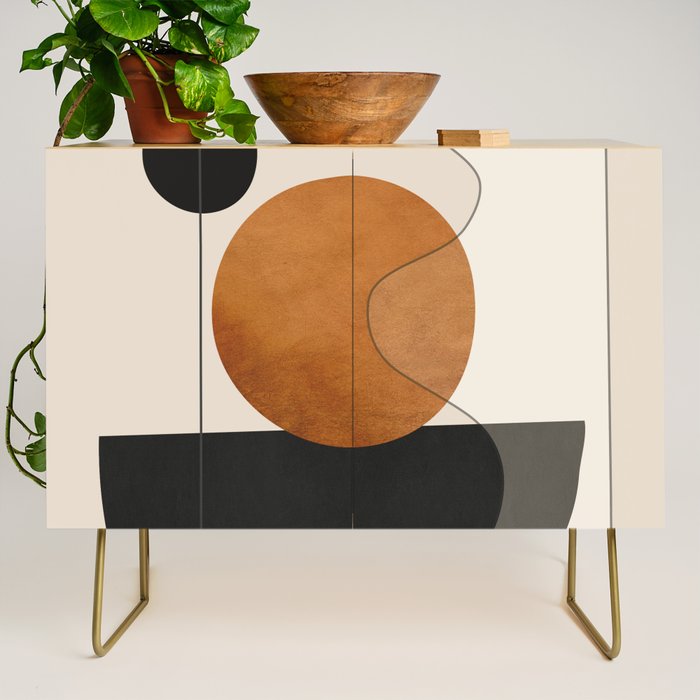Abstract Minimal Shapes 135 Credenza Gallery Image 1