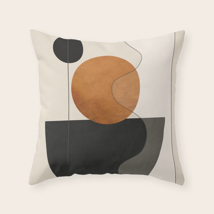 Abstract Minimal Shapes 135 Throw Pillow Gallery Image 6