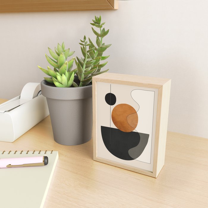 Abstract Minimal Shapes 135 Mini Art Print Gallery Image 2
