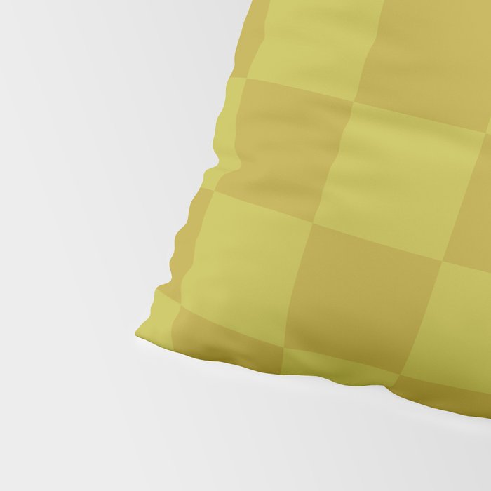 Chartreuse x Yellow Chartreuse Mixed Checker Pillow Sham Gallery Image 4