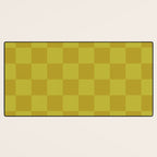 Chartreuse x Yellow Chartreuse Mixed Checker Desk Mat Gallery Image 3