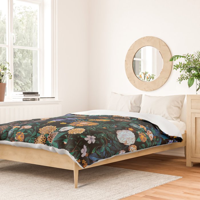 Multicolor Night Forest Duvet Cover Gallery Image 2