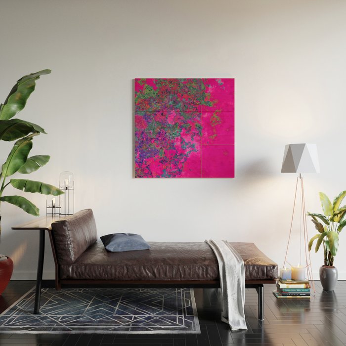 Fuchsia Dream Wood Wall Art Gallery Image 2