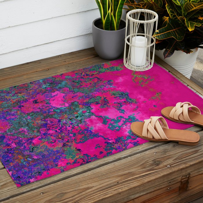 Fuchsia Dream Outdoor Rug Gallery Image 2