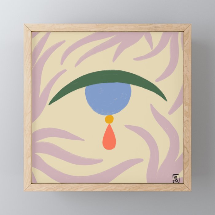 TEAR DROP Mini Art Print Gallery Image 1