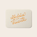 Il dolce far niente (The sweetness of doing nothing) - Orange Bath Mat Gallery Image 1