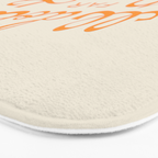 Il dolce far niente (The sweetness of doing nothing) - Orange Bath Mat Gallery Image 3