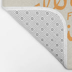 Il dolce far niente (The sweetness of doing nothing) - Orange Bath Mat Gallery Image 2