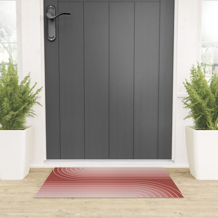 Gradient Curvature VI Welcome Mat Gallery Image 3