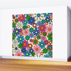Vibrant Retro Garden Groovy Colorful 60s 70s Floral Pattern Wall Mural Gallery Image 2