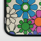 Vibrant Retro Garden Groovy Colorful 60s 70s Floral Pattern Laptop Sleeve Gallery Image 3