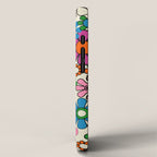 Vibrant Retro Garden Groovy Colorful 60s 70s Floral Pattern iPhone Case Gallery Image 2