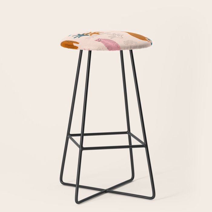 Rainbow cheetahs Stool Gallery Image 1