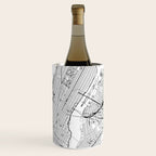 New York City White Map Wine Chiller Gallery Image 1