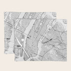 New York City White Map Placemat Gallery Image 1