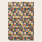 Bold Retro Checks Pattern - Small XI Cutting Board Gallery Image 1