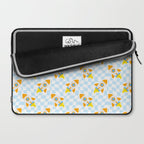 Space rocket cartoon checkered pattern Laptop Sleeve Gallery Image 2