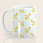 Space rocket cartoon checkered pattern Coffee Mug Gallery Image 3