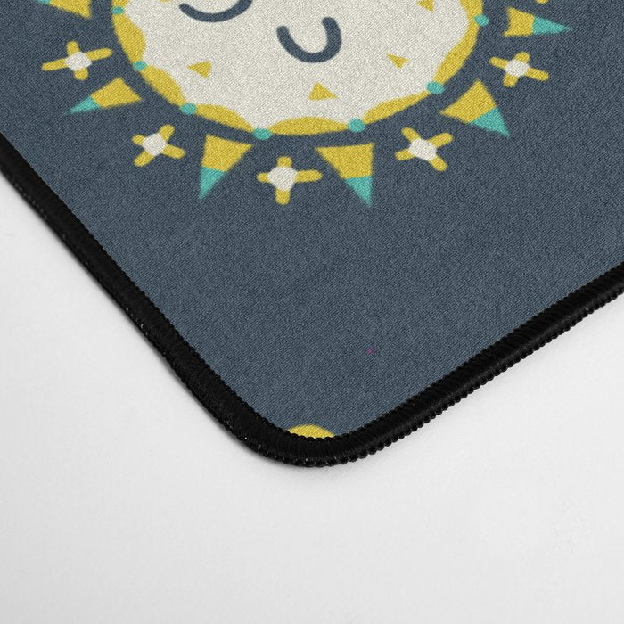 Pastel space pattern - dark Desk Mat Gallery Image 4