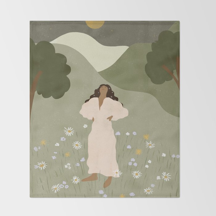 No Ceiling in the Garden Throw Blanket Gallery Image 2