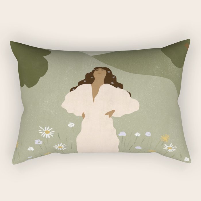 No Ceiling in the Garden Rectangular Pillow Gallery Image 2