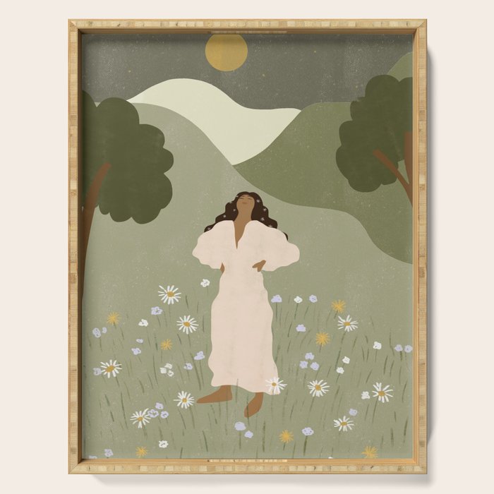 No Ceiling in the Garden Serving Tray Gallery Image 1