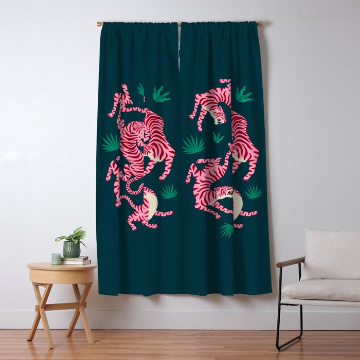 Night Race: Pink Tiger Edition Window Curtain Gallery Image 5