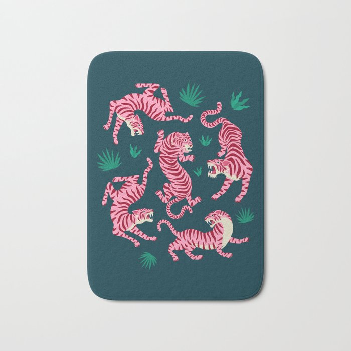 Night Race: Pink Tiger Edition Bath Mat Gallery Image 1