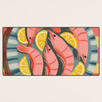 Shrimp Picnic Desk Mat Gallery Image 3