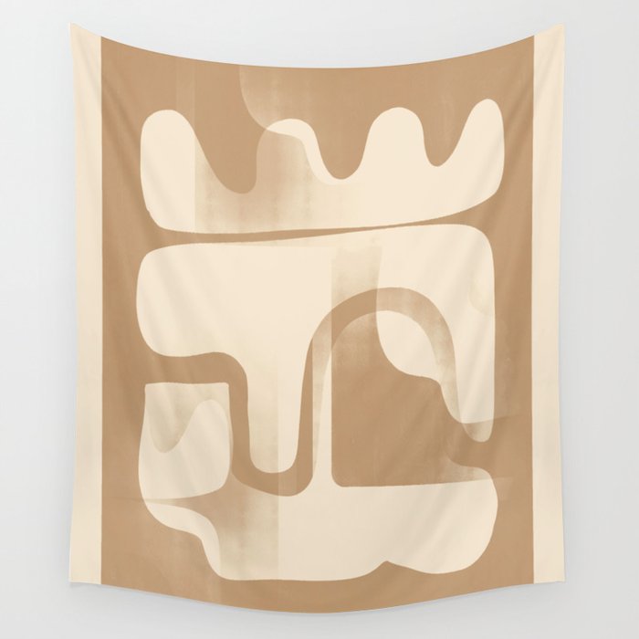 Modern Abstract Shapes 97 Wall Tapestry Gallery Image 1