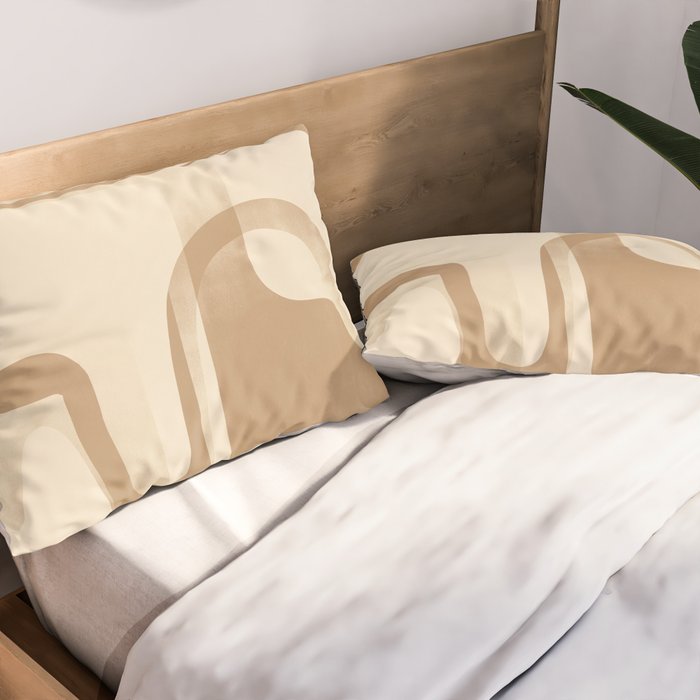 Modern Abstract Shapes 97 Pillow Sham Gallery Image 2