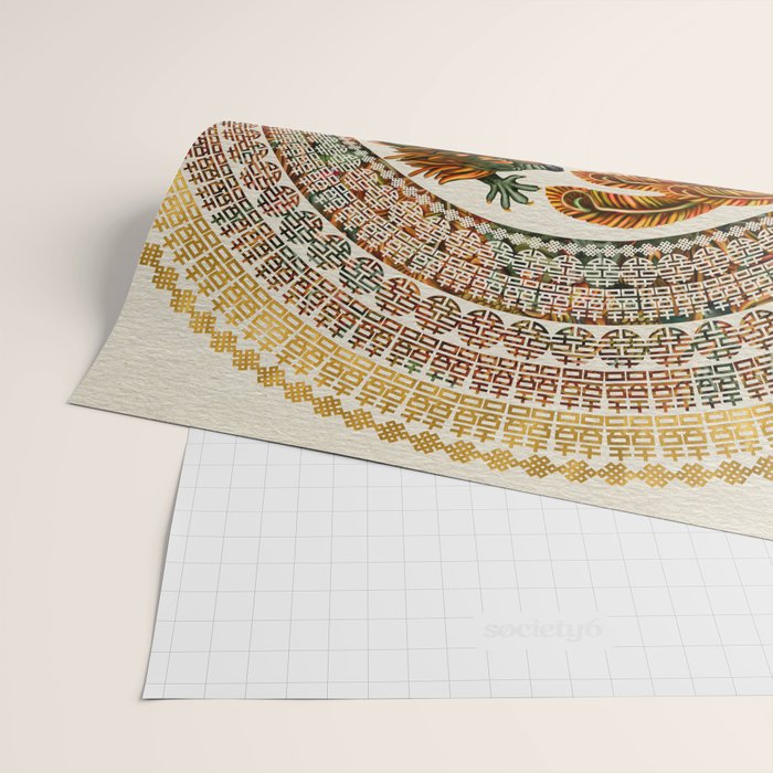 Double Happiness Symbol with Phoenix and Dragon  Wrapping Paper Gallery Image 2