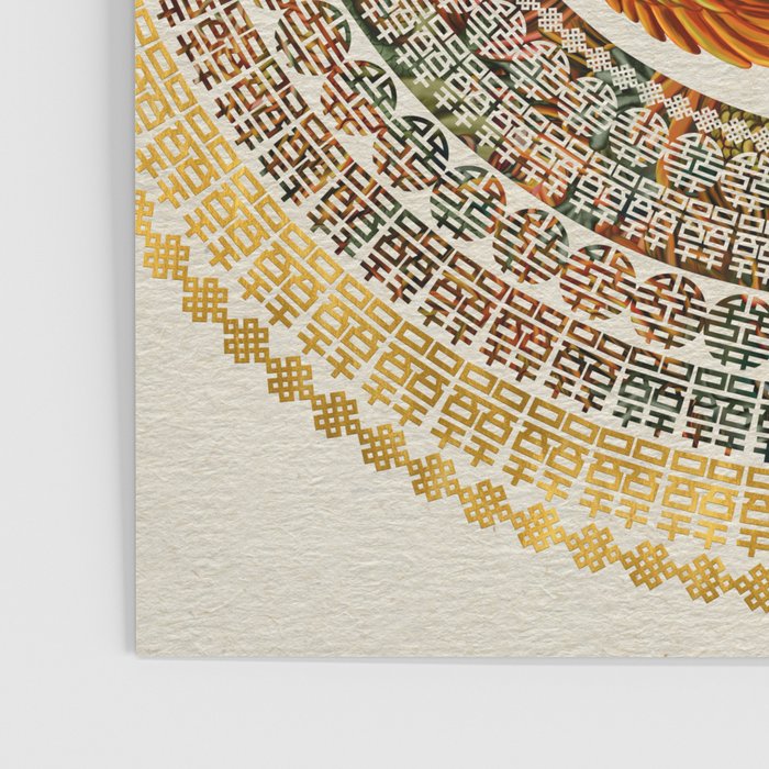 Double Happiness Symbol with Phoenix and Dragon  Poster Gallery Image 3