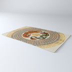 Double Happiness Symbol with Phoenix and Dragon  Rug Gallery Image 3