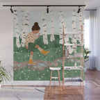 Rainy Day  Wall Mural Gallery Image 1
