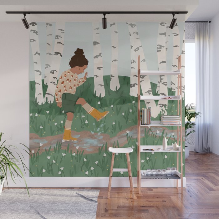 Rainy Day  Wall Mural Gallery Image 1