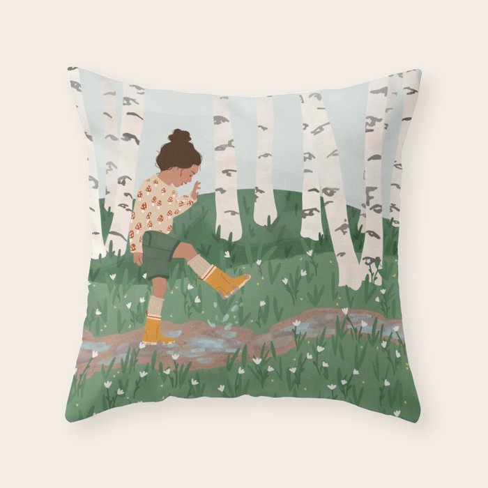 Rainy Day  Throw Pillow Gallery Image 6