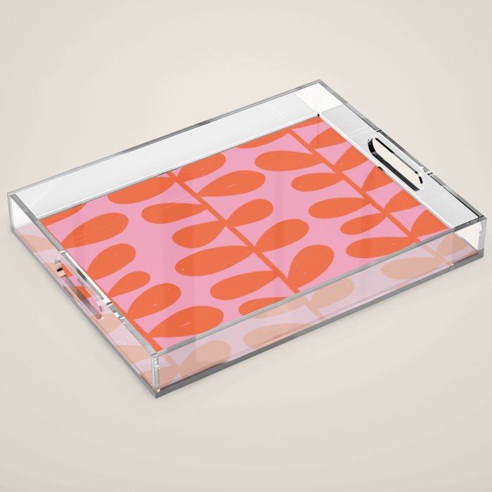 Spring Leaves Acrylic Tray Gallery Image 1