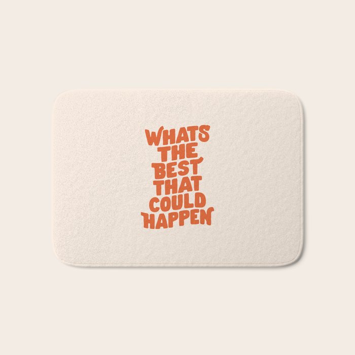 Whats The Best That Could Happen in Peach Fuzz Bath Mat Gallery Image 1