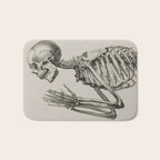 William Cheselden, Osteographia (The Anatomy of Bones), London, 1733 Praying Skeleton Bath Mat Gallery Image 1
