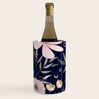 Festive, Modern, Floral Prints, Pink and Navy Wine Chiller Gallery Image 2