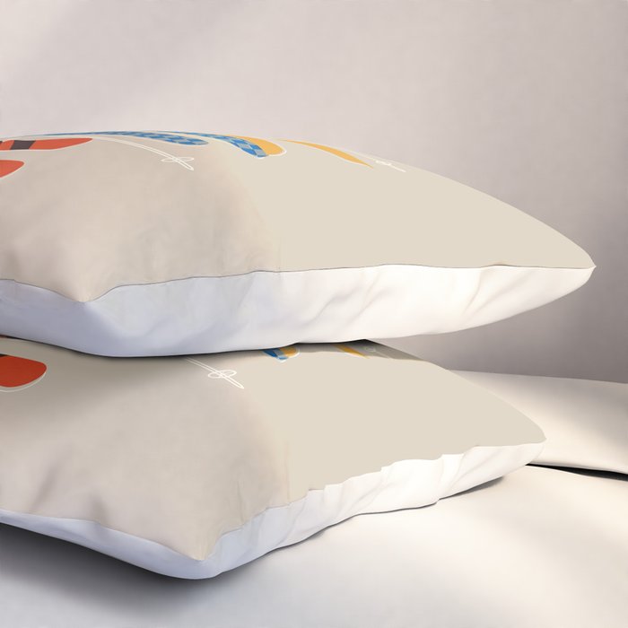 Ski Illustration Pillow Sham Gallery Image 3