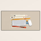 Ski Illustration Desk Mat Gallery Image 1