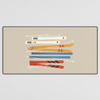Ski Illustration Desk Mat Gallery Image 3