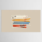 Ski Illustration Tablecloth Gallery Image 2